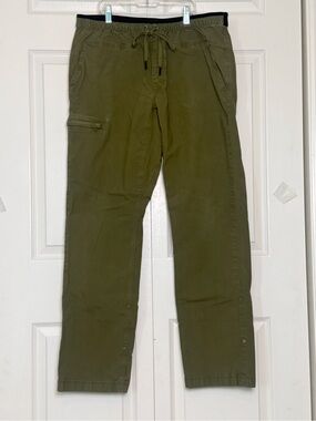 Duluth Trading Co Olive Green Roll Tab Utility Pants Men’s 36x34 Casual Outdoor